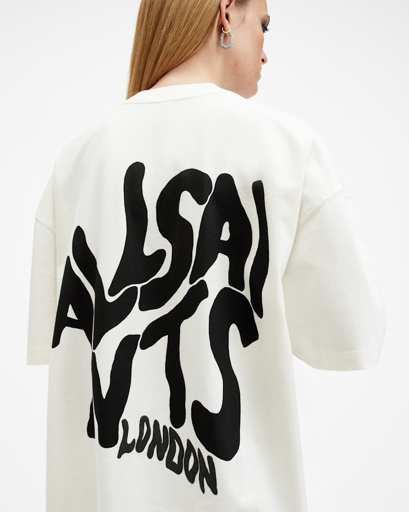 ALLSAINTS ORLANDO LOGO PRINT OVERSIZED T-SHIRT outlook