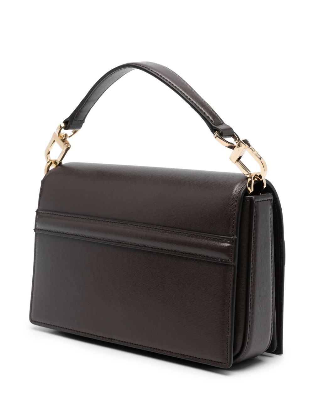 Mini T-Flap Bag - TOTEME - Leather - Brown - 3