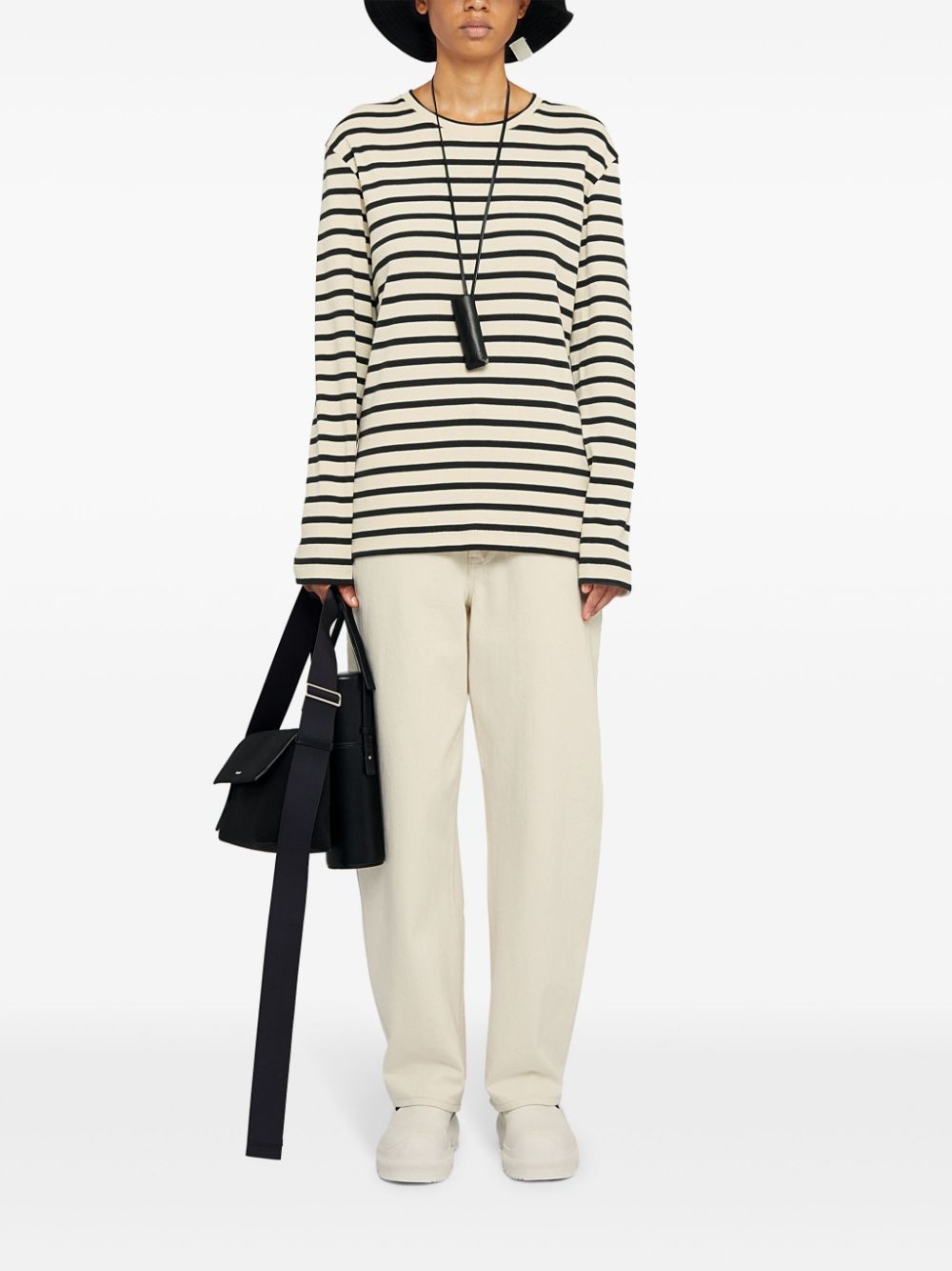 stripe-print cotton T-shirt - 2