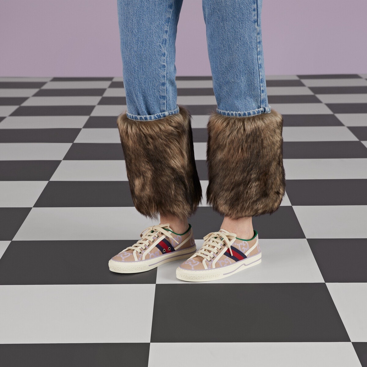 Women's Gucci Tennis 1977 jumbo GG sneaker - 3