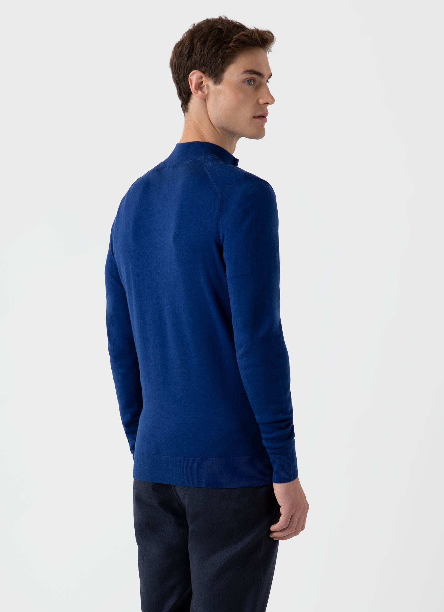 Fine Merino Wool Zip Neck - 4