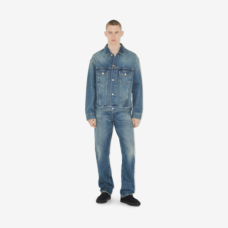 Burberry Japanese Denim Straight Fit Jeans outlook