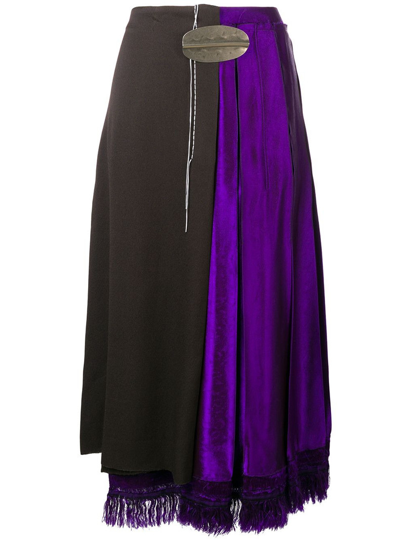 Marni asymmetric wrap front skirt outlook