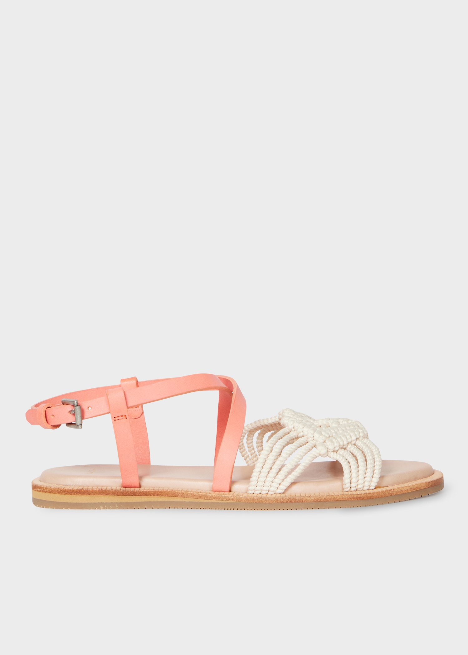 Women's Ecru 'Nishio' Crochet Sandals - 1