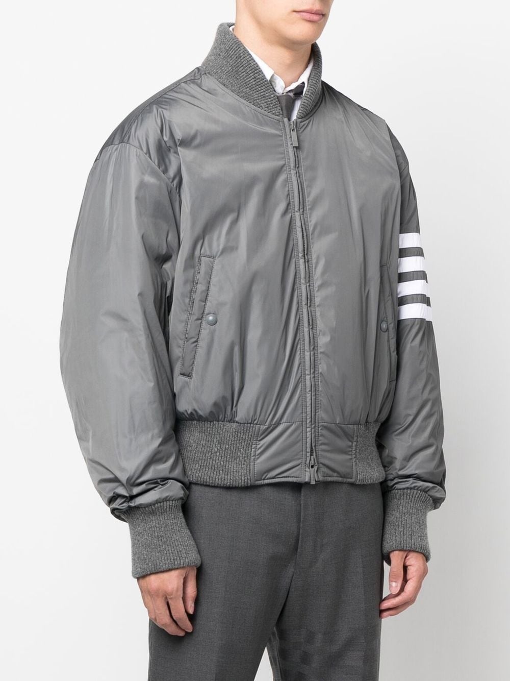 4-Bar stripe bomber jacket - 3