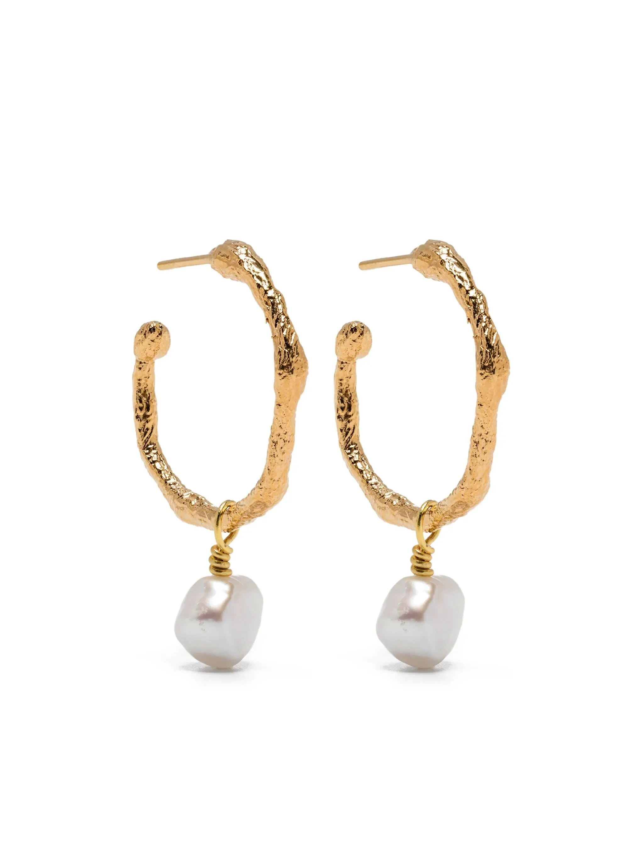 Forte Forte Faux-pearl Pendant Hoop Earrings - 1