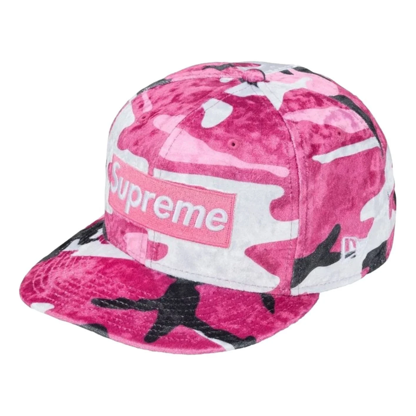 Supreme FW26 x New Era Crushed Velvet Box Logo 'Pink Camo' SUP-FW26-2019-PMO - 1