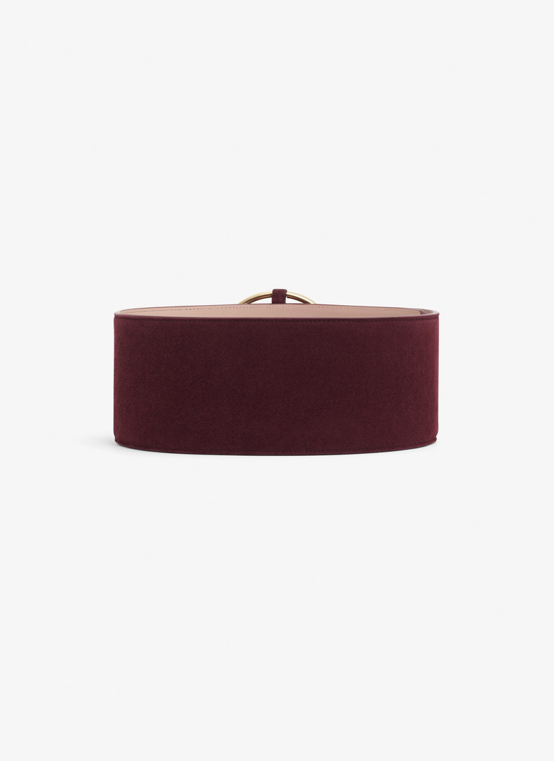Alaïa RING BELT IN SUEDE GOATSKIN outlook