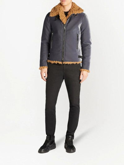 Giuseppe Zanotti Robin faux-shearling lined jacket outlook