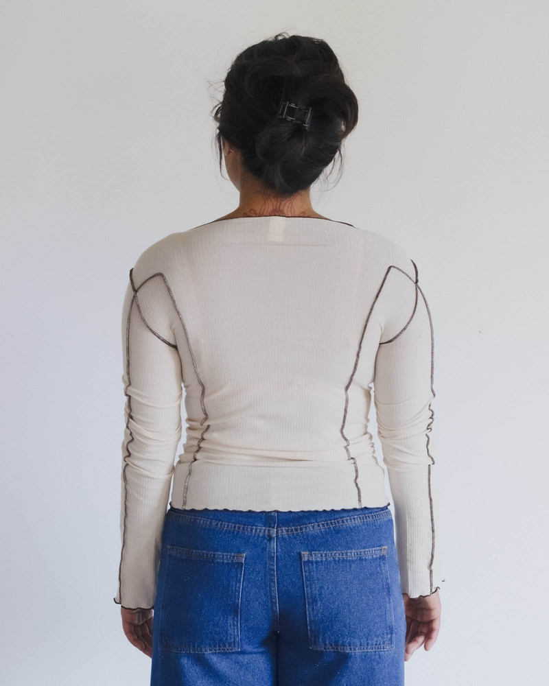 BASERANGE Omato Long Sleeve Tee
                  - Organic Cotton Rib outlook