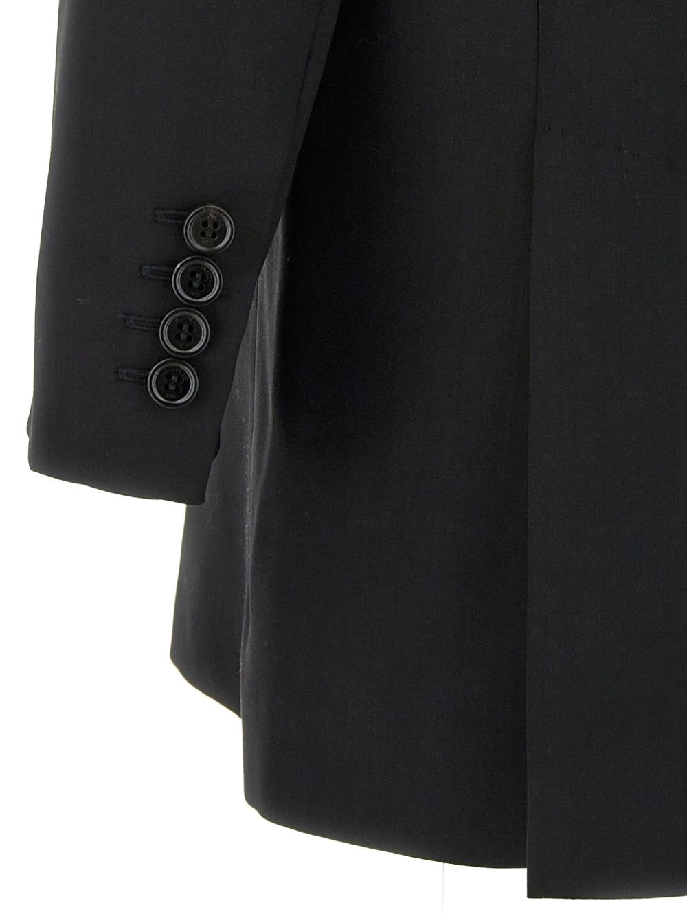double-breasted wool blazer - 4