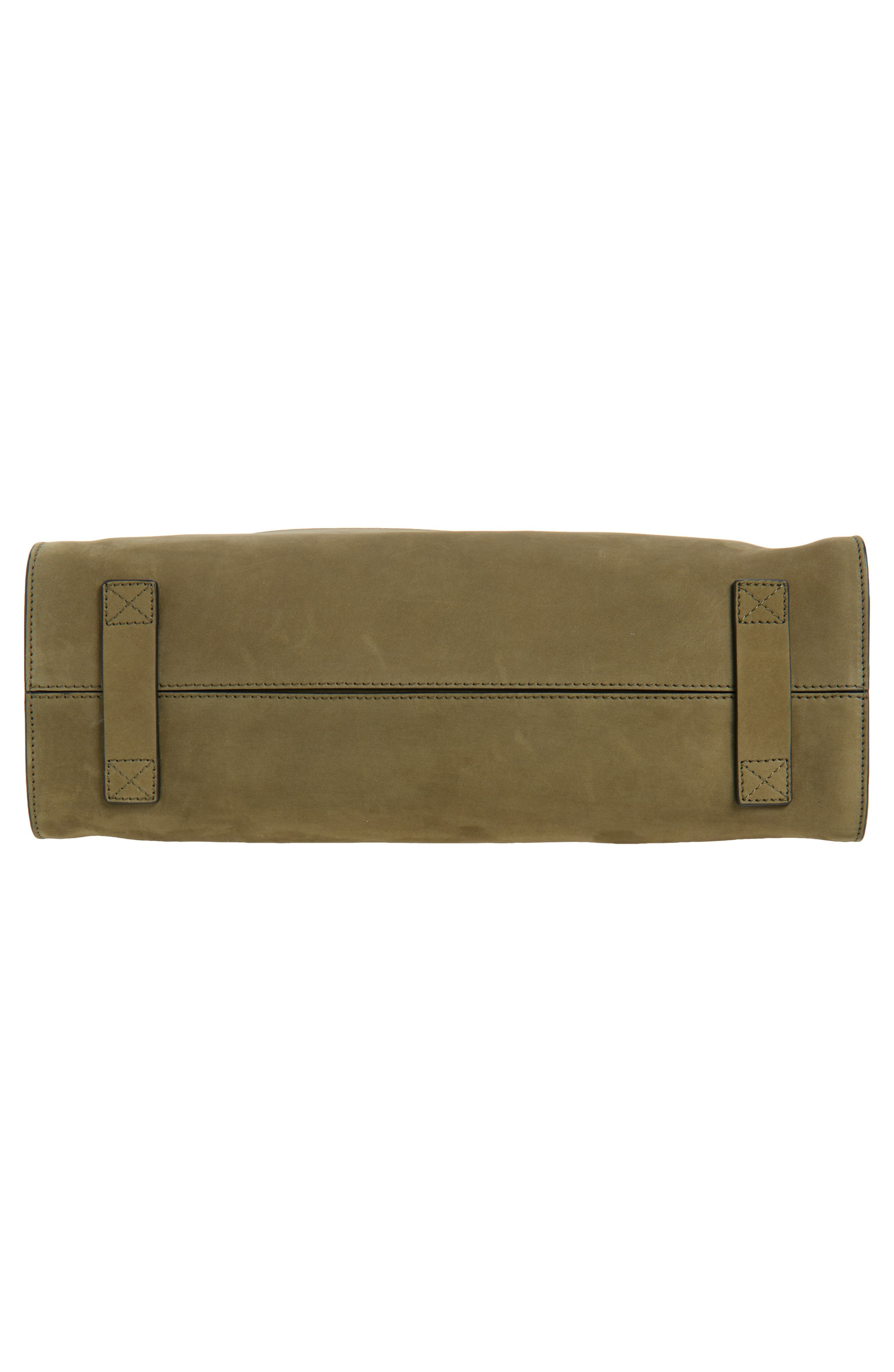 Moschino Medium Tie Me Suede Tote in Military Green at Nordstrom - 6