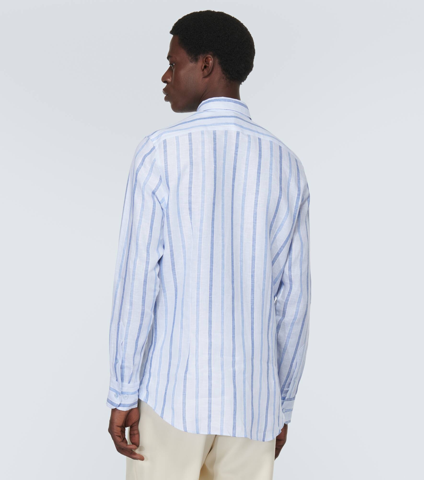 Striped linen shirt - 4