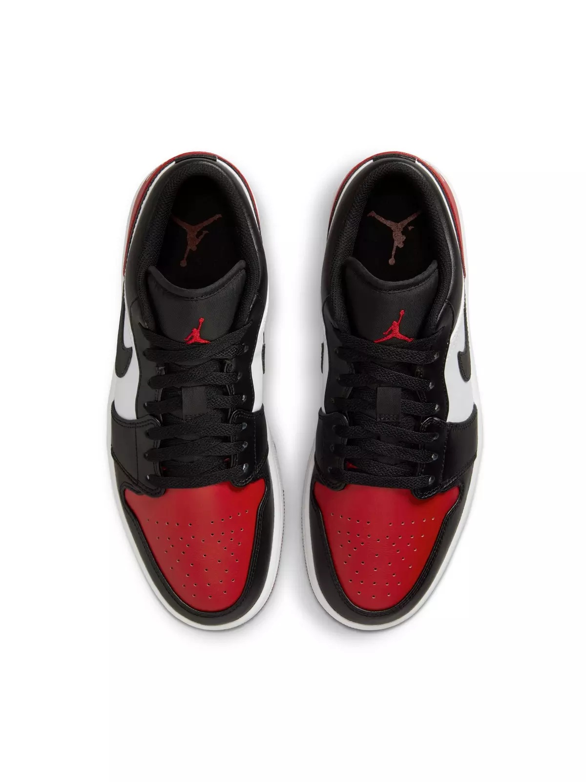 1 Low "White/Black/Varsity Red" Men's Shoe - 5