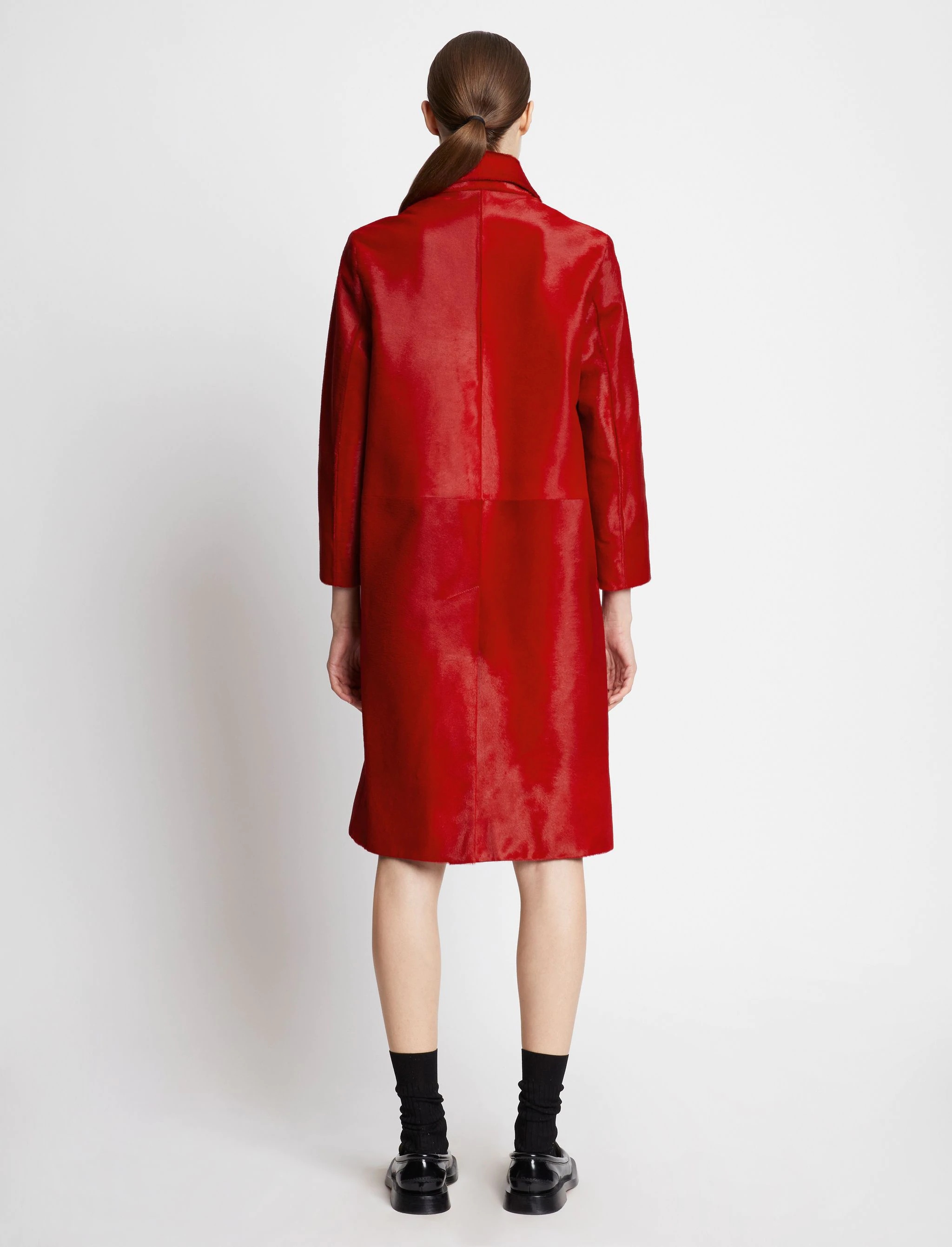 Solid Haircalf Coat - 4