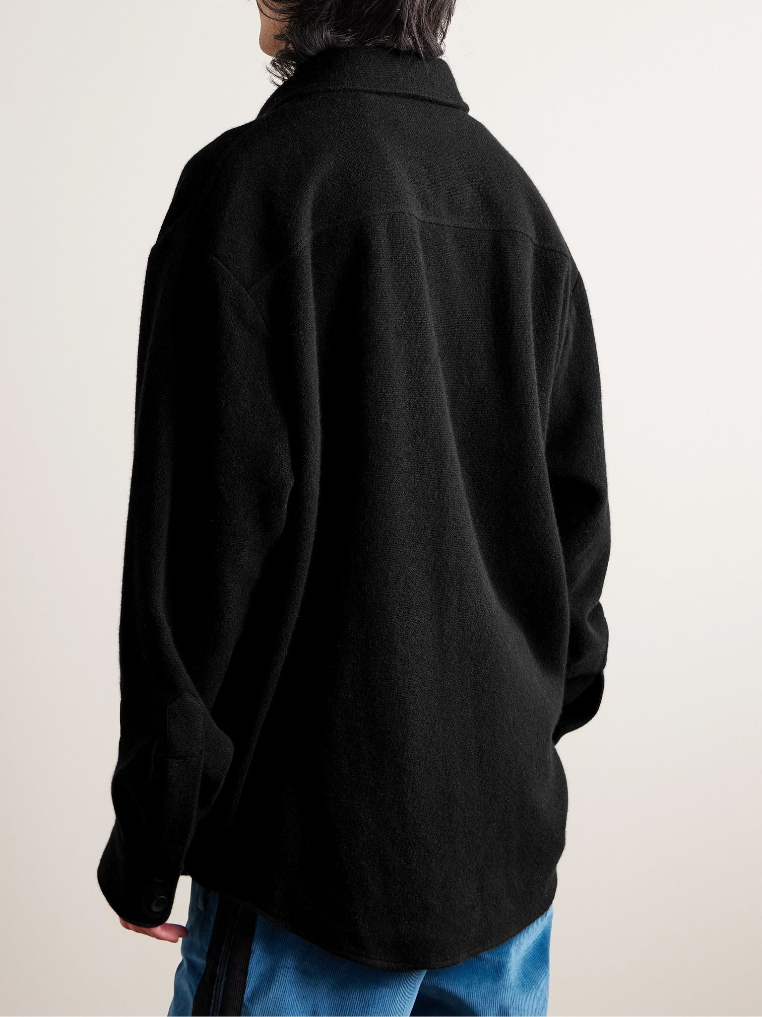 Cashmere Overshirt Black - 4