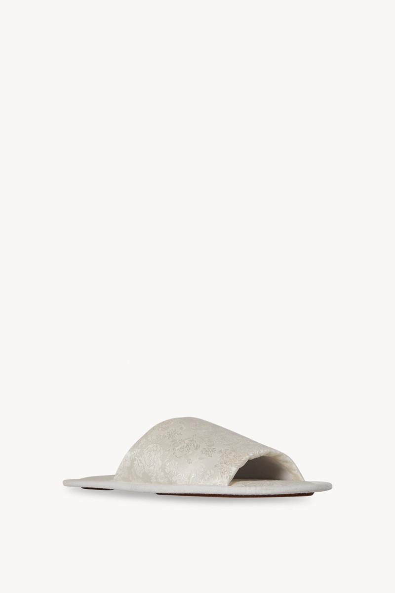 The Row Frances Open Toe Slipper in Silk and Acetate outlook
