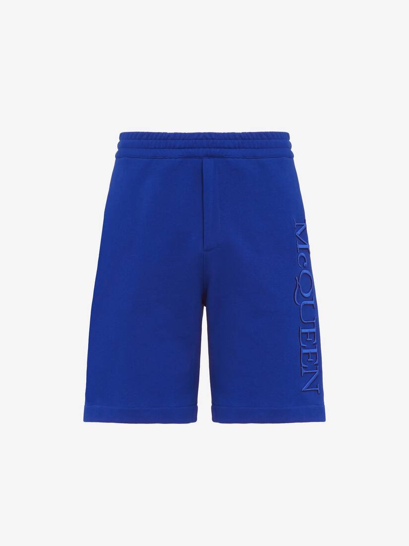 Men's Logo Embroidery Shorts in Galactic Blue - 1