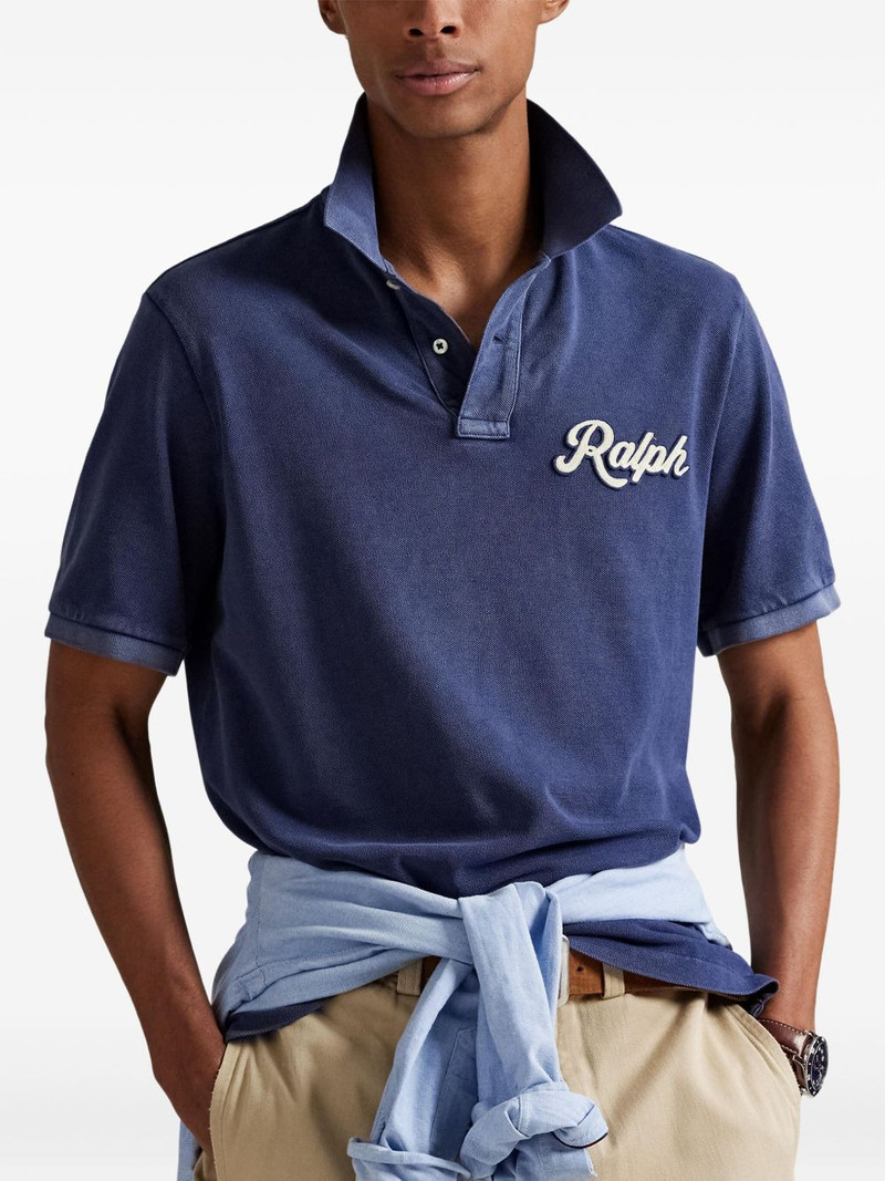 logo-embroidered polo shirt 3