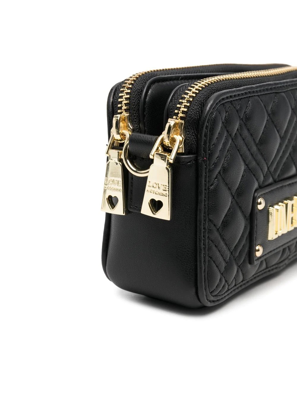 logo-plaque quilted satchel bag - 4