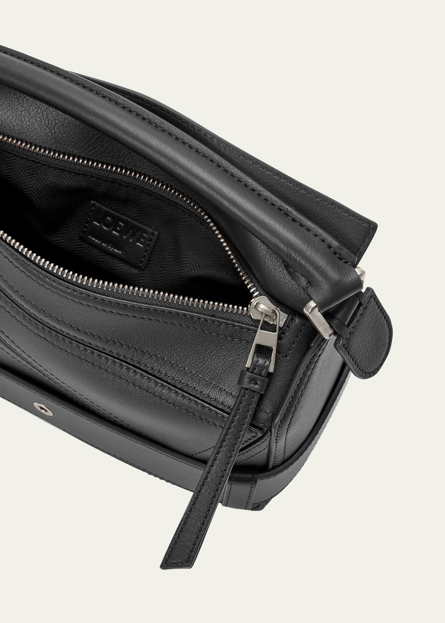 Puzzle Biker Top-Handle Bag in Shiny Leather - 4