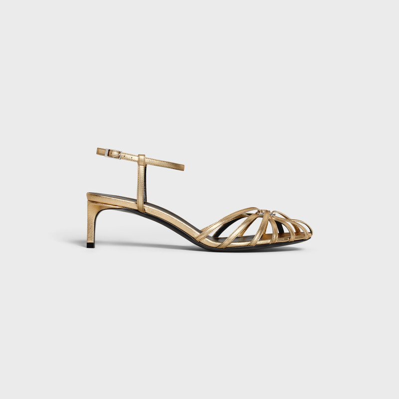 CELINE TRIOMPHE SANDAL in Laminated lambskin 1