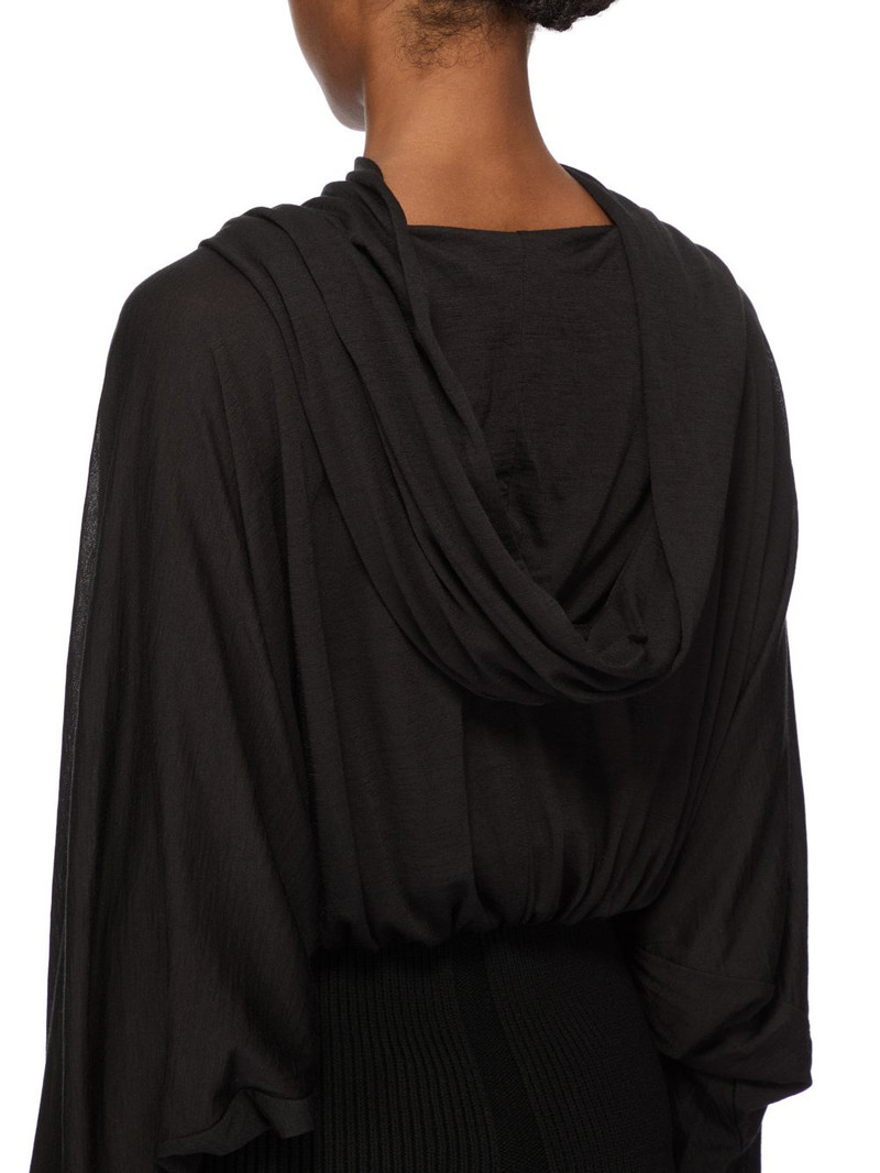 Black Concordians Cropped Tunic Hoodie 5