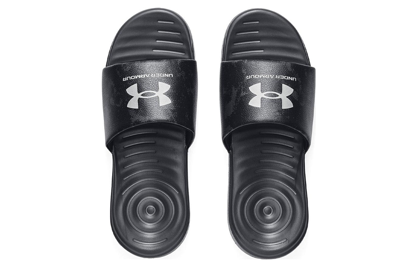 Under Armour Ansa Graphic Slides 'Black Pitch Grey' 3024434-018 - 5