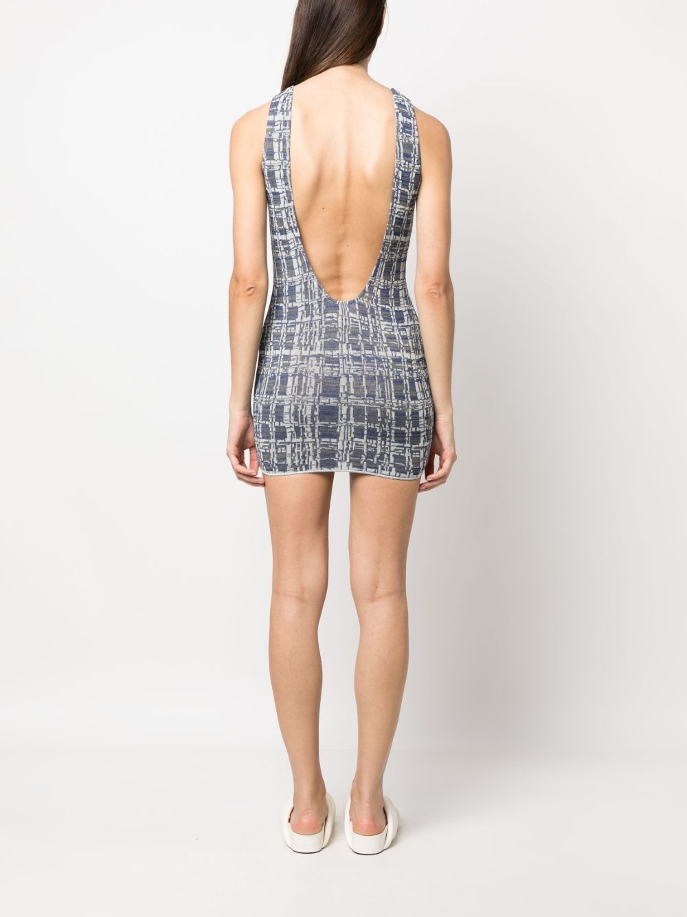 sleeveless knitted minidress - 4
