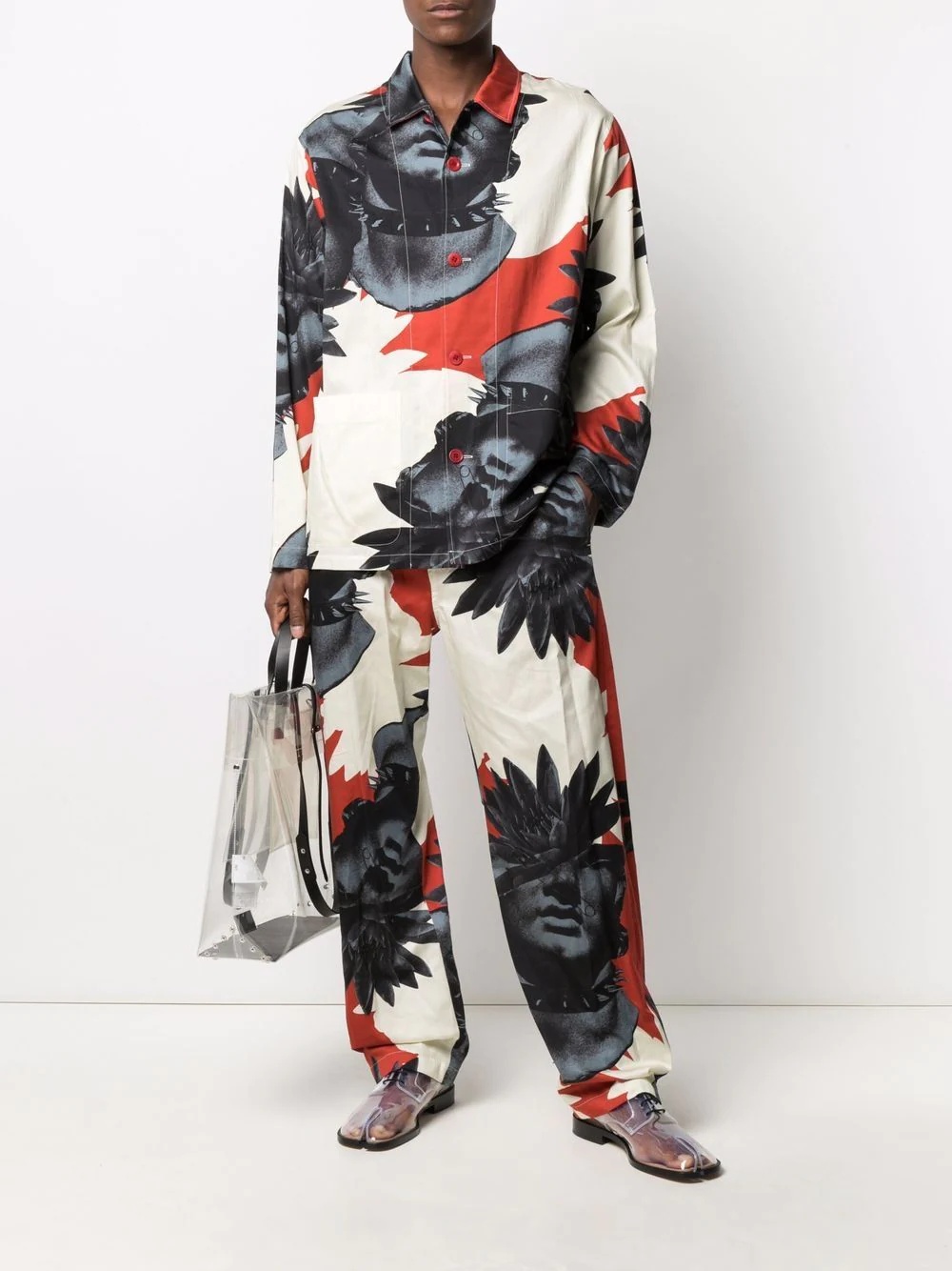 two-piece print suit - 2