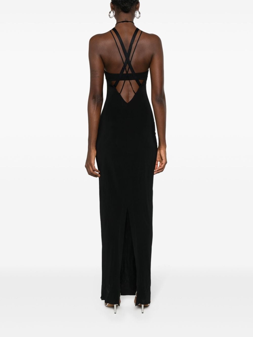 multi-strap maxi dress - 4