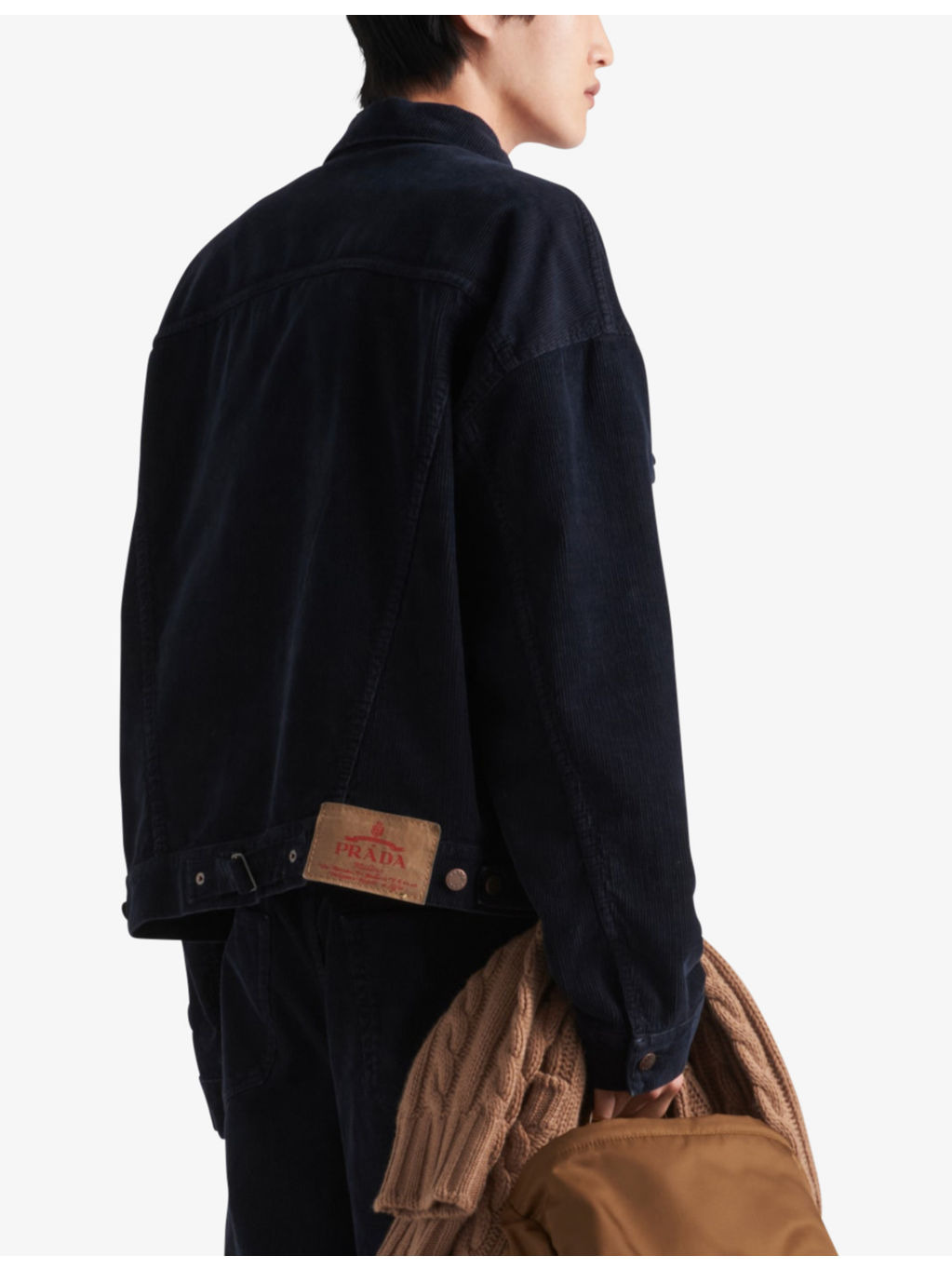 Logo-badge regular-fit corduroy jacket - 4