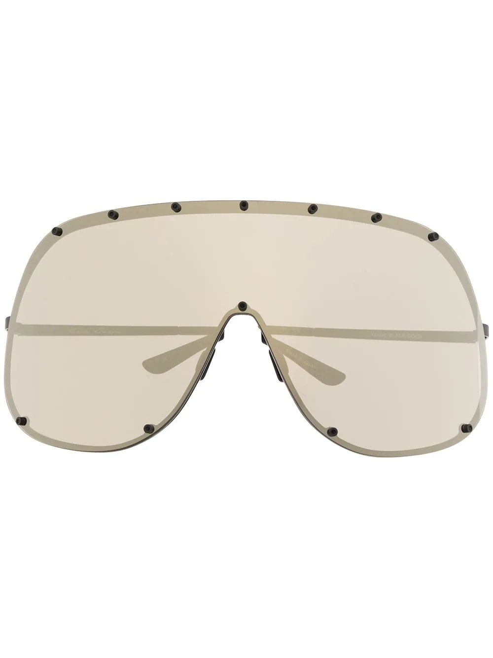 oversized mirrored sunglasses - 1