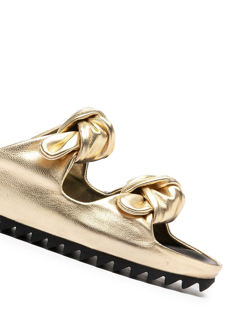 knotted double-strap sandals - 2