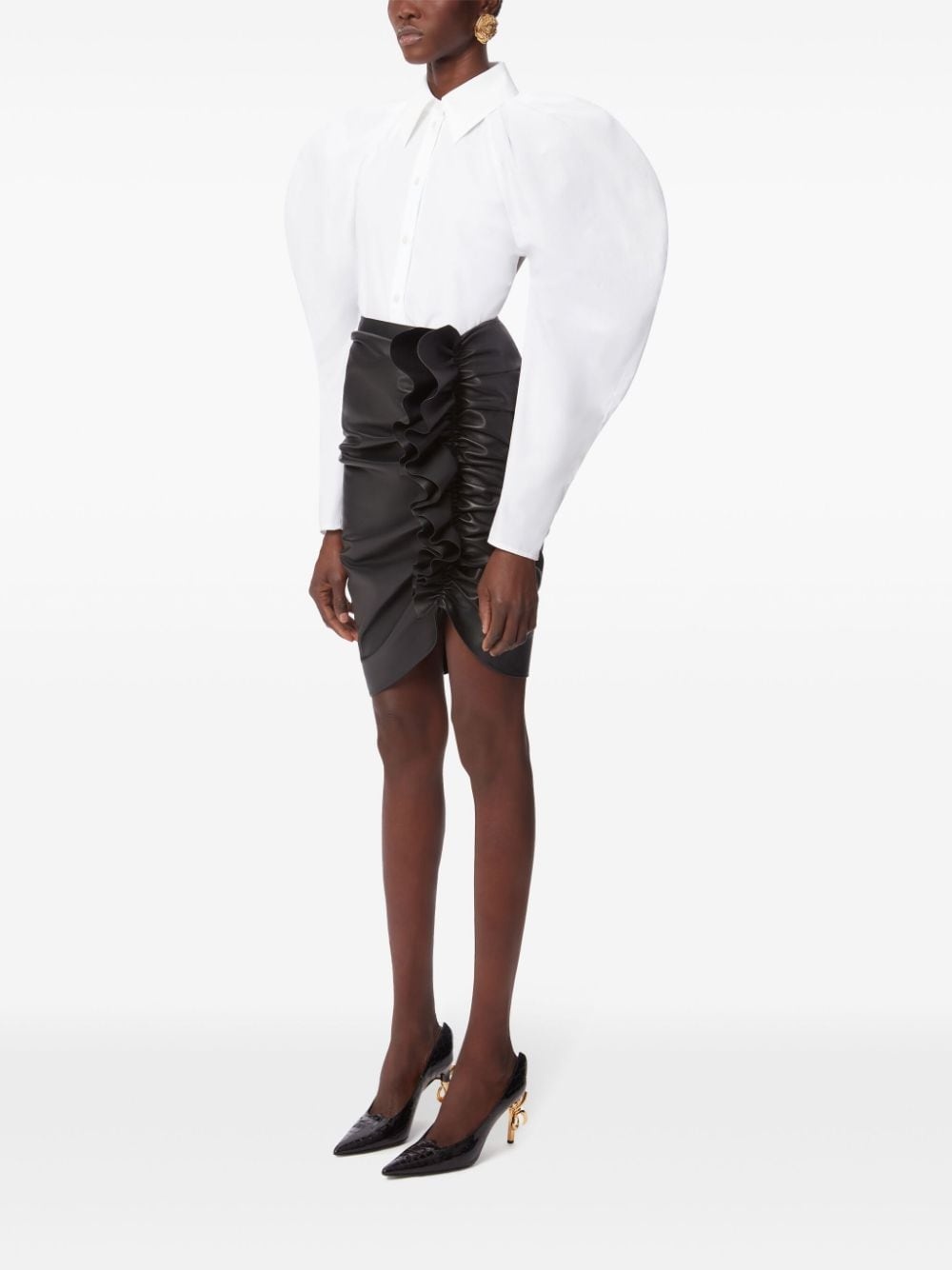 draped midi-skirt - 3