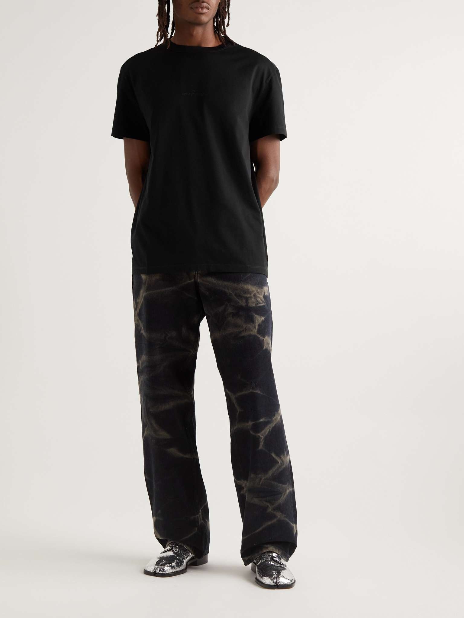 Logo-Embroidered Cotton-Jersey T-Shirt - 2