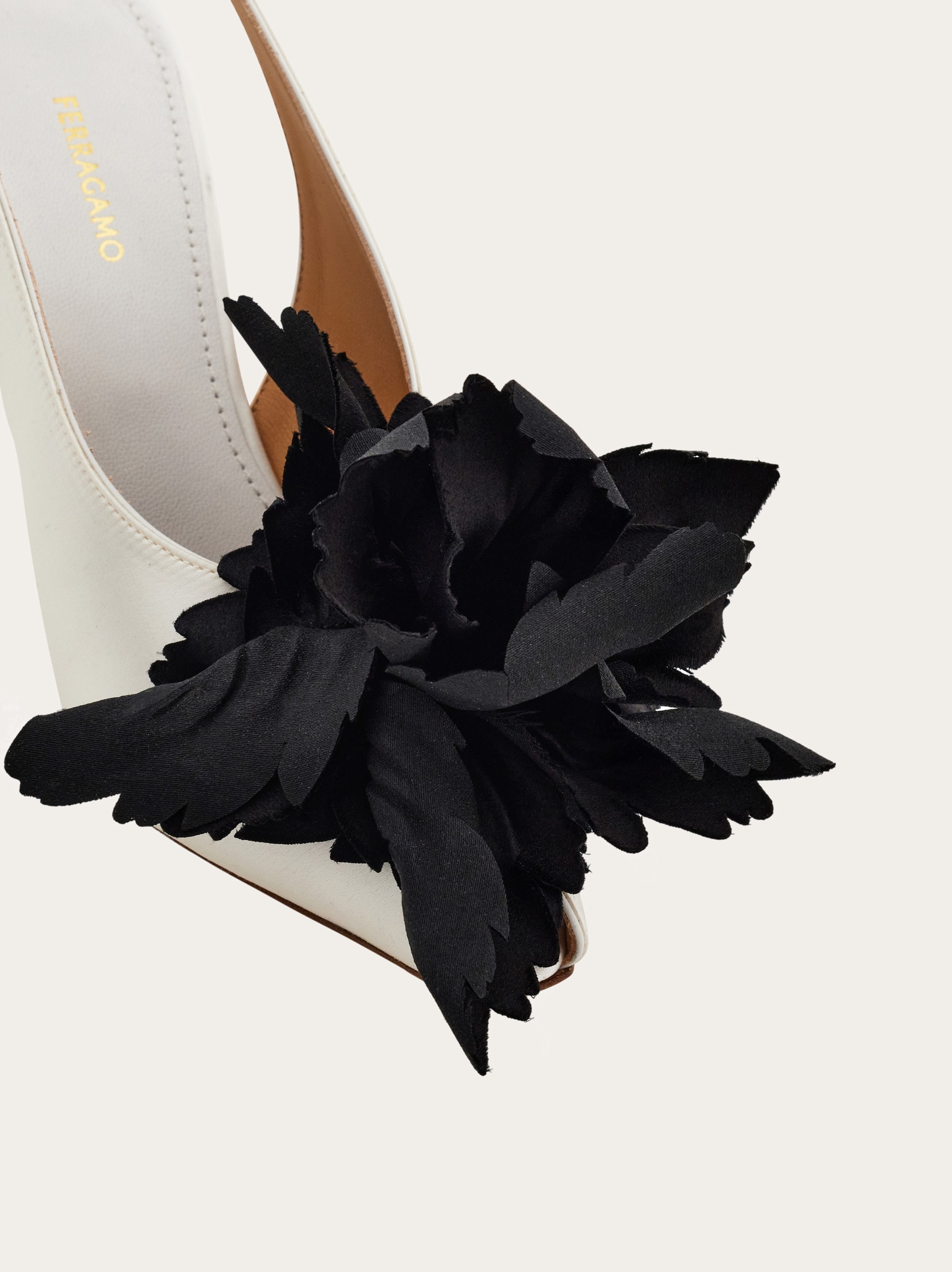 Flower embellished slingback - 6