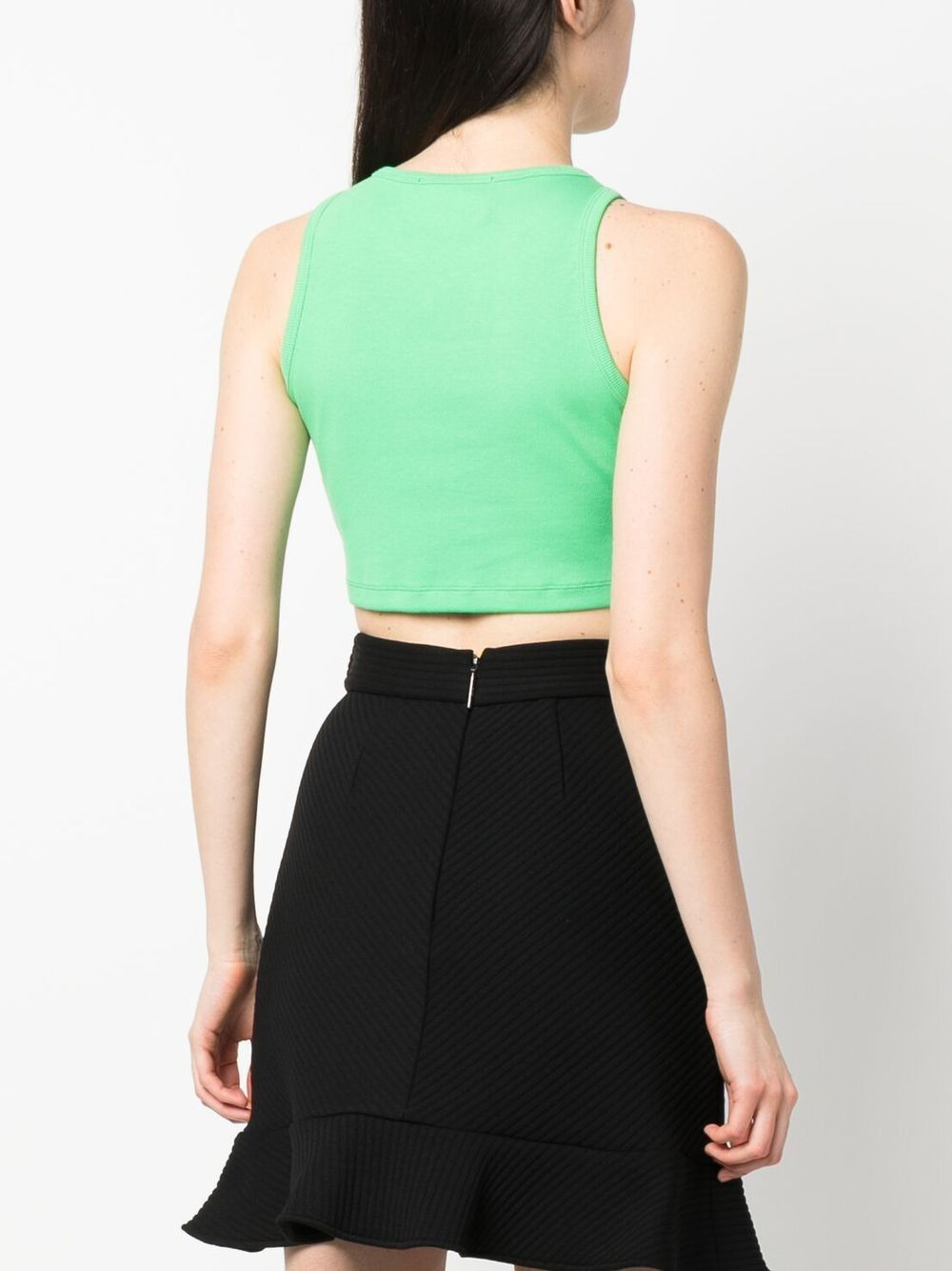 logo-print sleeveless top - 4