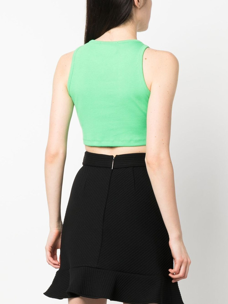 logo-print sleeveless top 4