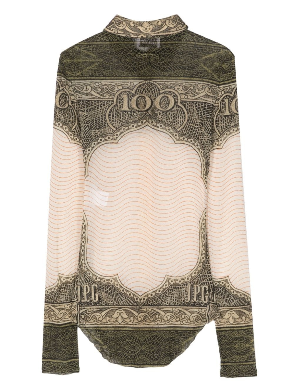 Diablo-print tulle shirt - 2