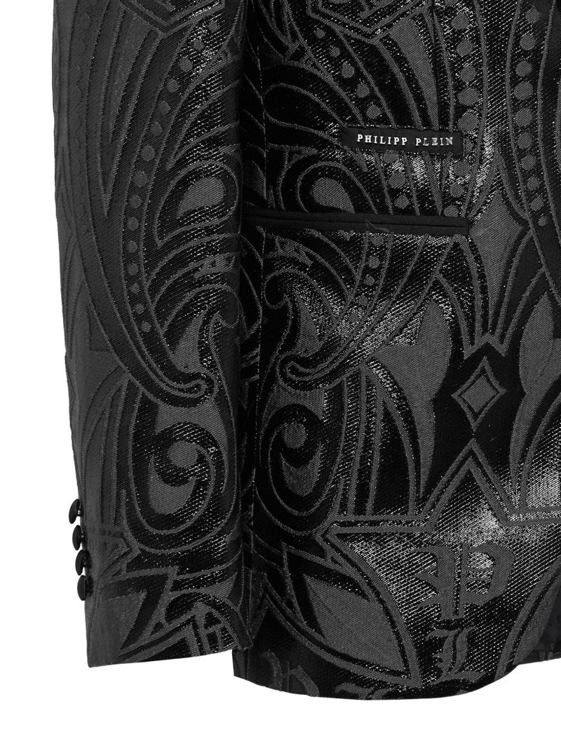 Gothic Plein-jacquard blazer 3