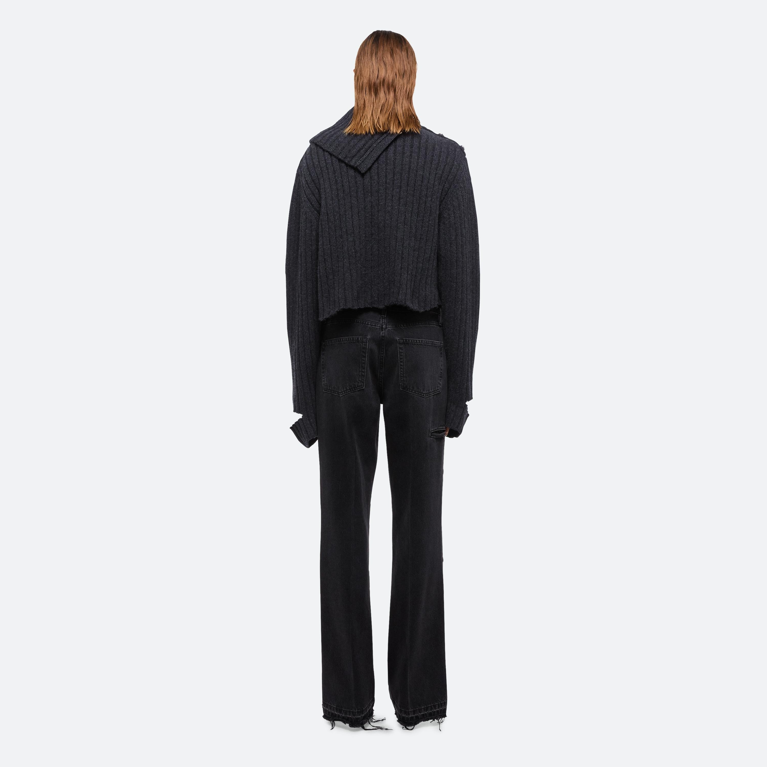 DISTRESSED RIB TURTLENECK - 5