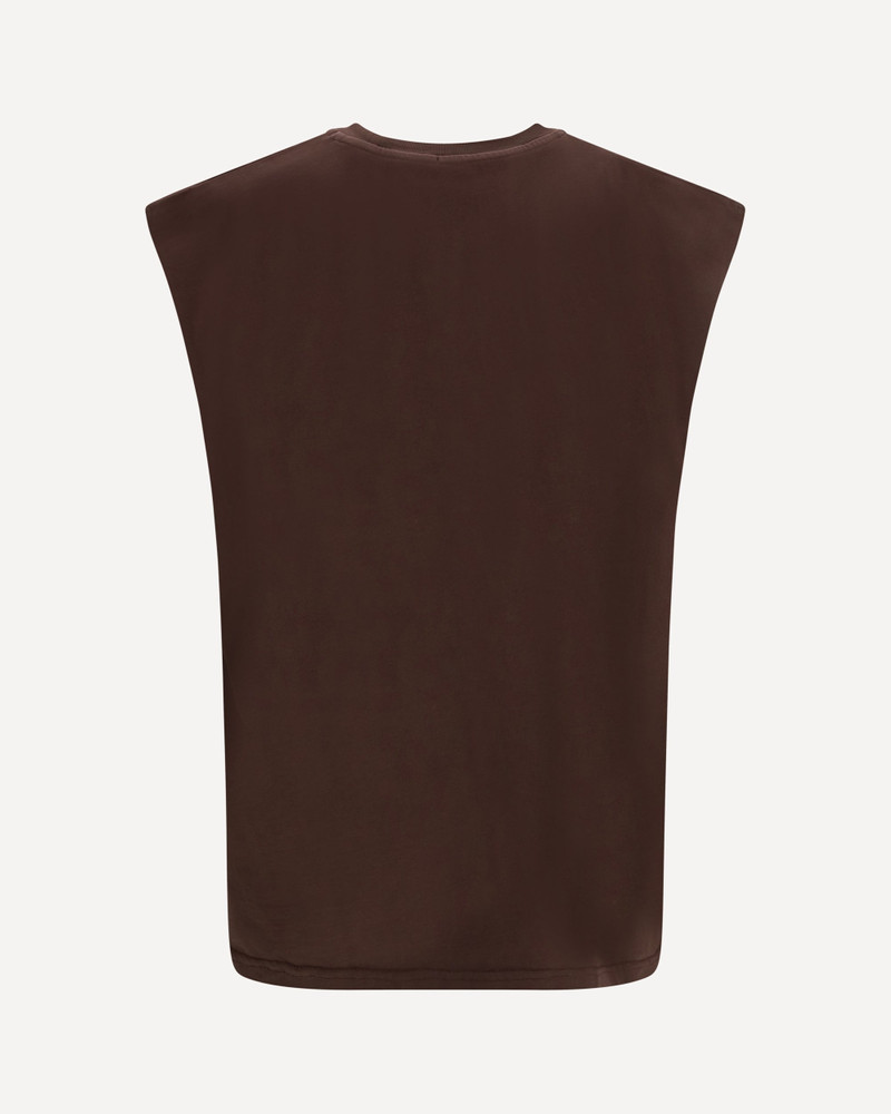 GCDS History Sleeveless T-Shirt in cotton with all-over “History” print outlook