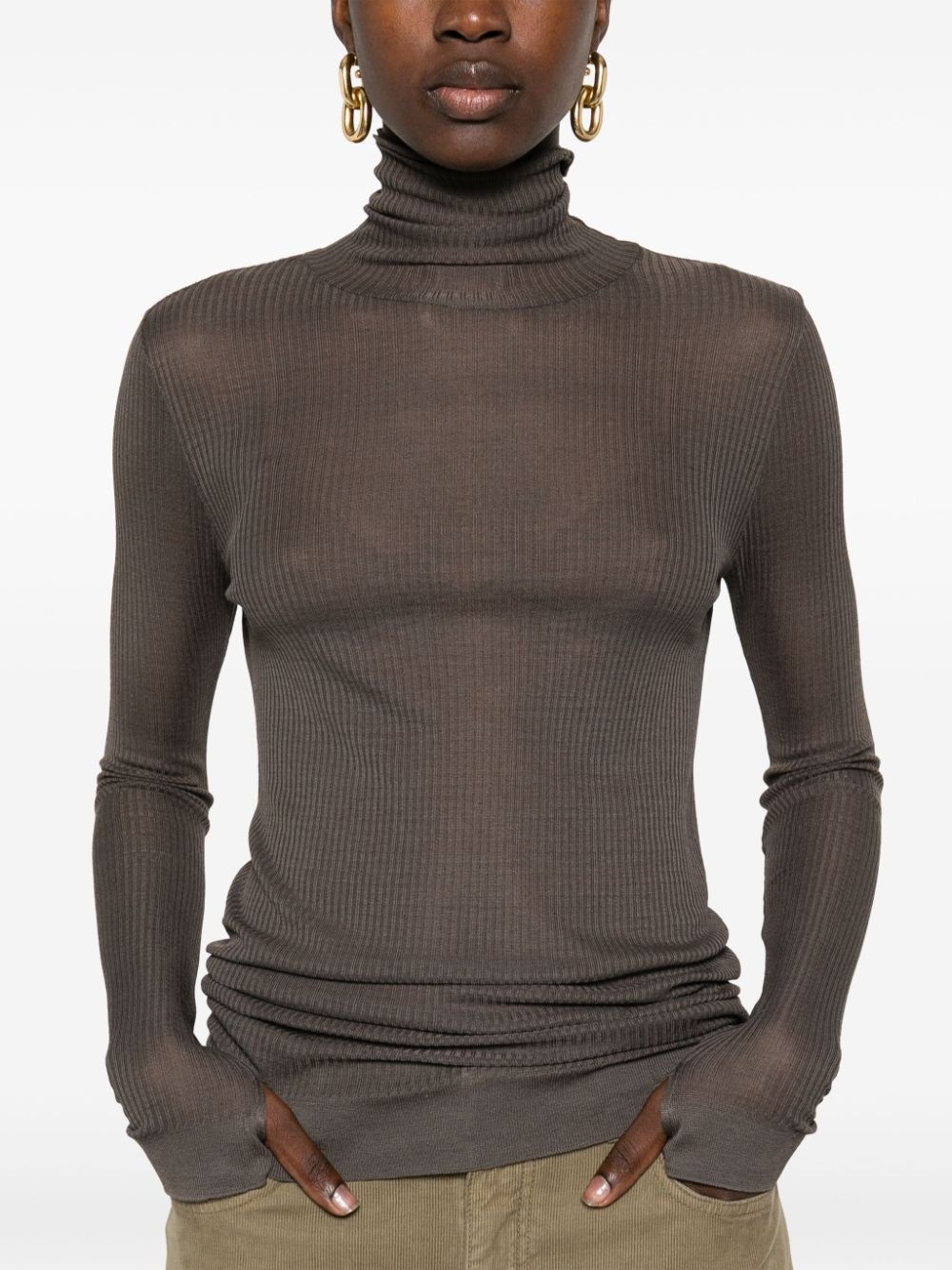 fine-ribbed sweater - 5