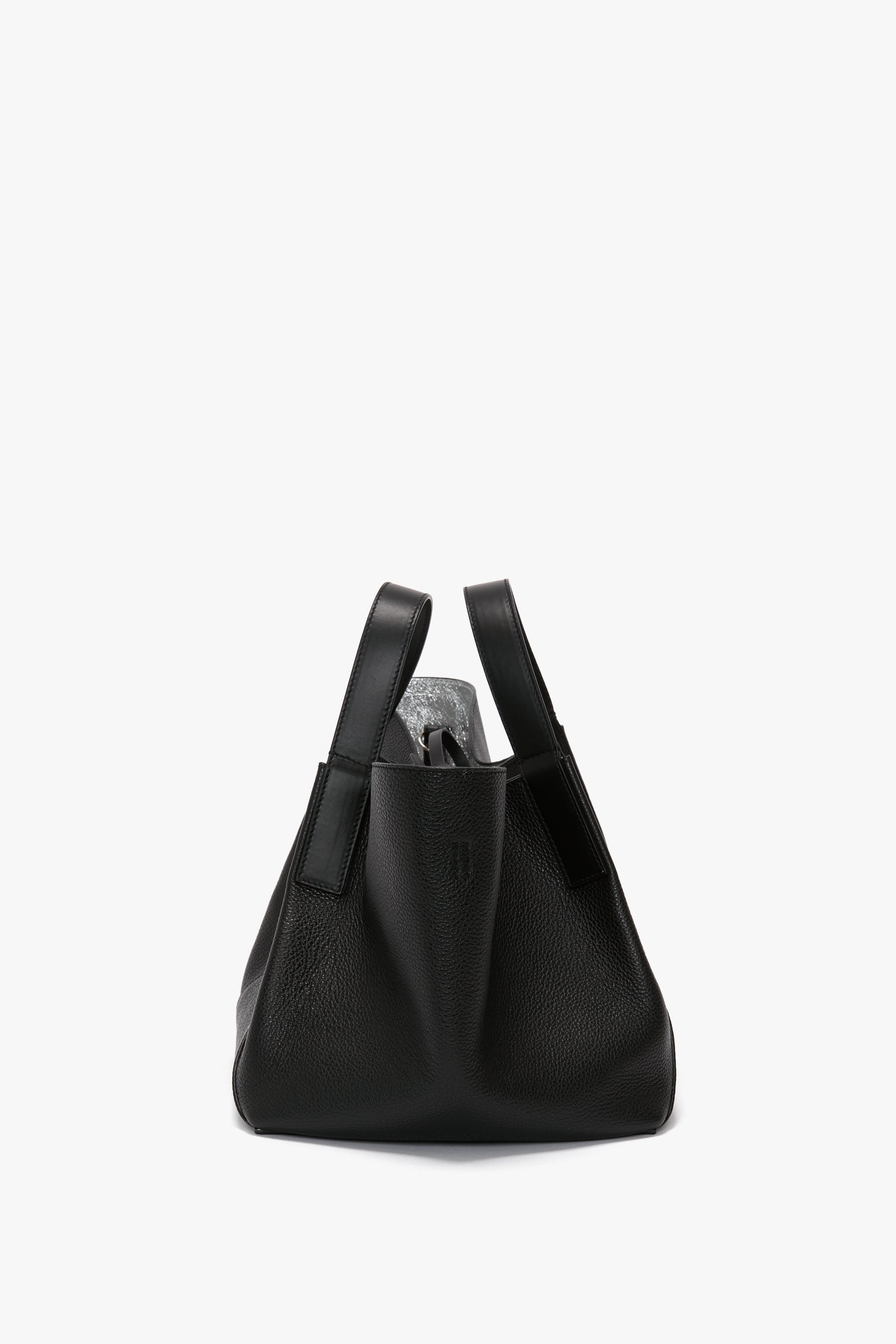 W11 Mini Tote In Black Leather - 3