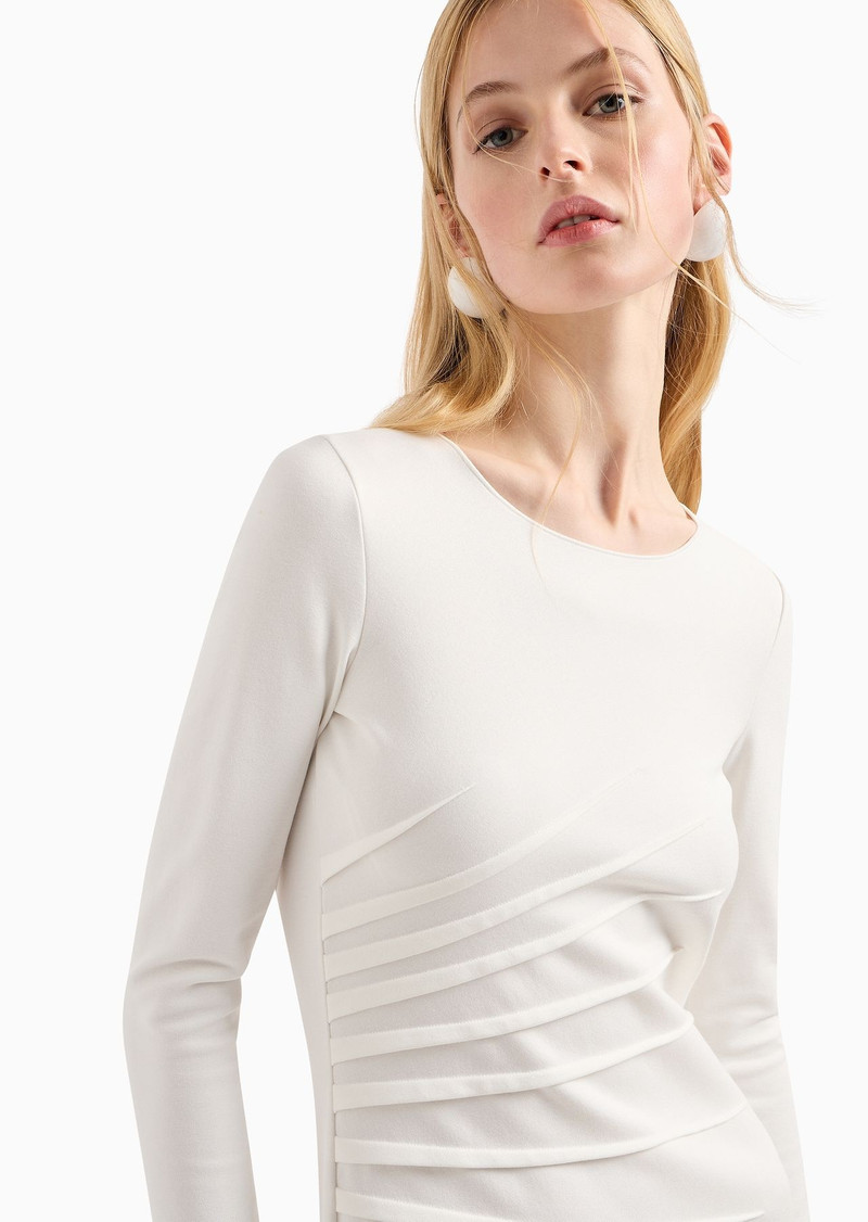 Milano-stitch fabric midi tube dress 6