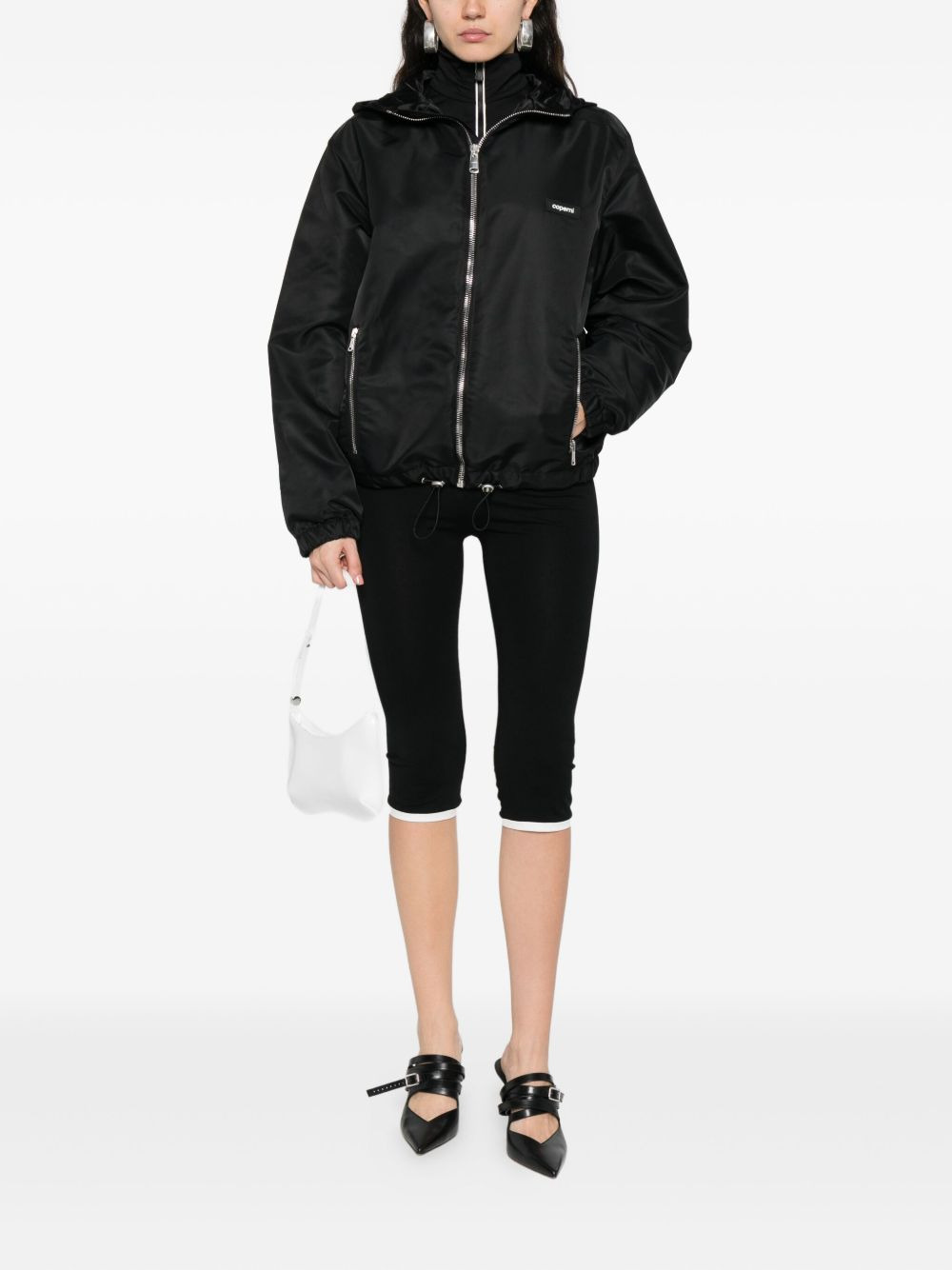 hooded zip-front jacket - 2