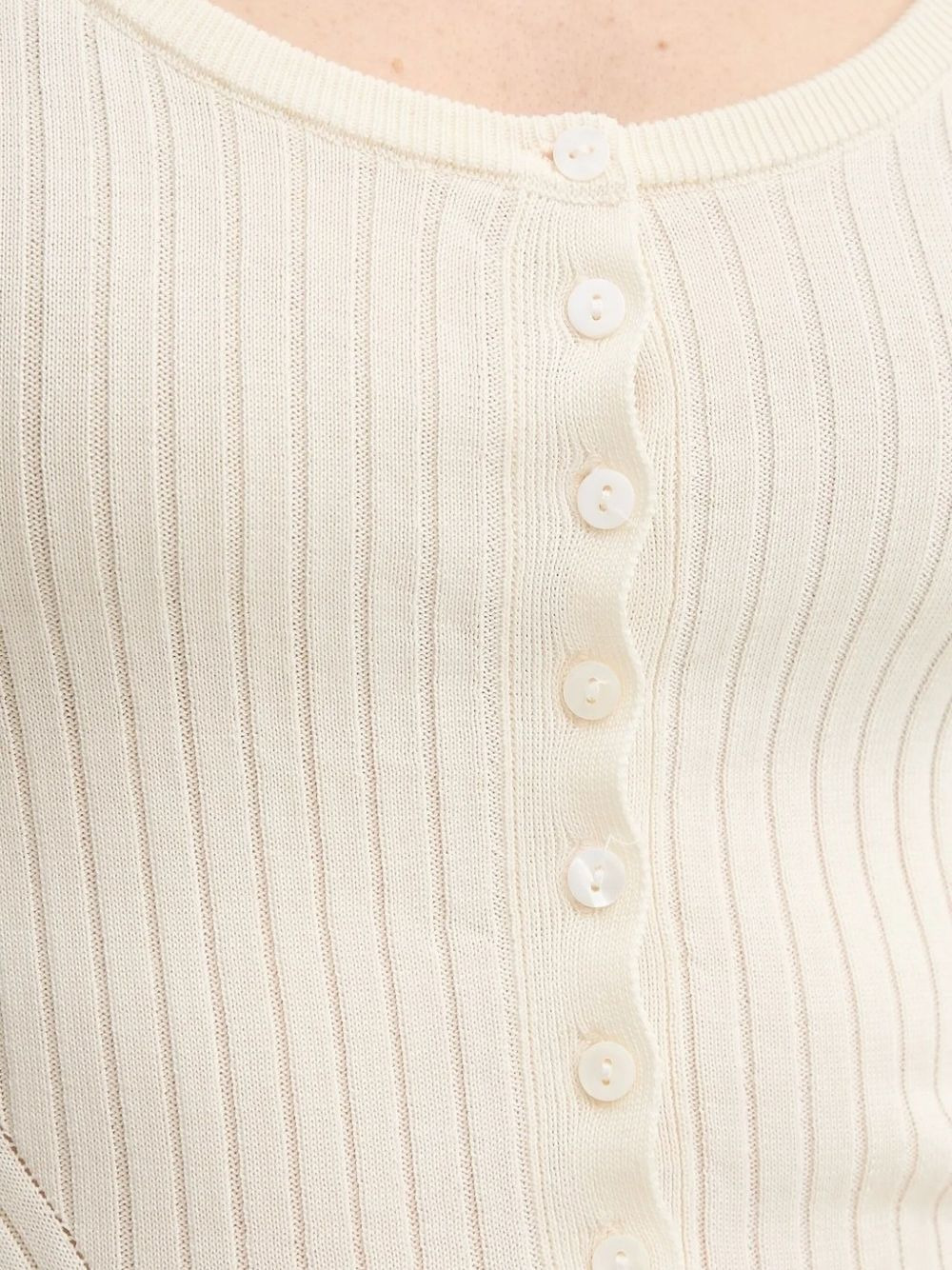 ribbed buttoned top - 4