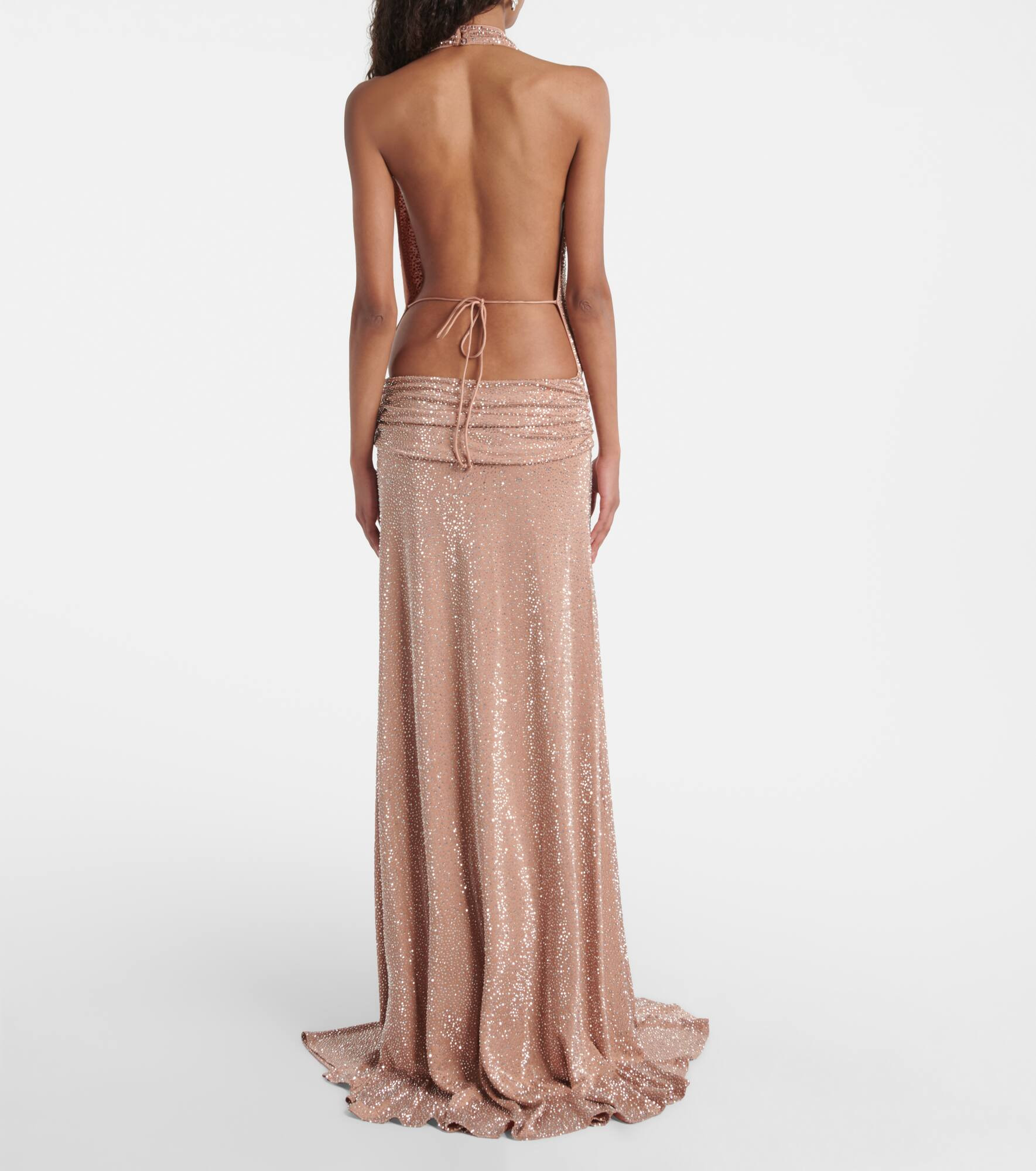 Tanit embellished open-back gown - 3