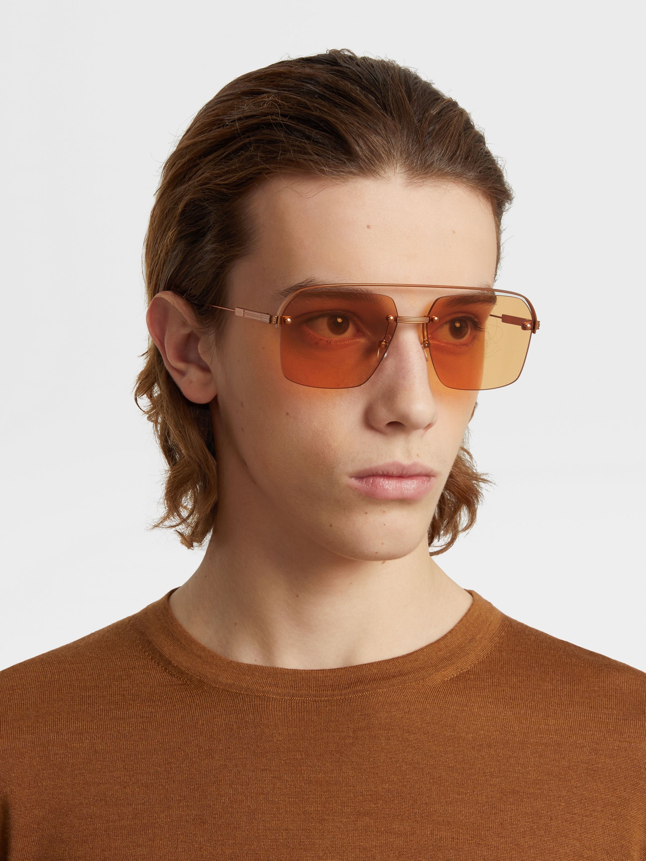 VICUNA COLOR METAL SUNGLASSES - 4
